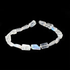 5x4-7x5mm Rainbow Moonstone Plain Nugget Beads 7.5 inch 17 pieces AA - Beadsofcambay.com