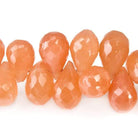5x4-8x5mm Dark Angel Skin Moonstone Faceted Tear Drop Beads 8 inch 81 pieces - Beadsofcambay.com