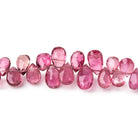 5x4-8x5mm Pink Tourmaline Faceted Pear Beads 7.5 inch 78 pieces AA - Beadsofcambay.com
