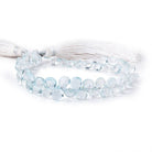 5x4-8x6mm Sky Blue Topaz Faceted Hearts and Pears 8 inch 58 Beads AA - Beadsofcambay.com