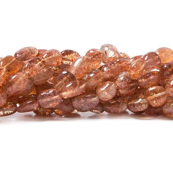 5x4-8x6mm Sunstone plain nugget beads 18 inches 68 pieces - Beadsofcambay.com
