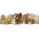 5x4-9x6mm Fancy Sapphire faceted pear beads 18.5 inch 182 pieces - Beadsofcambay.com