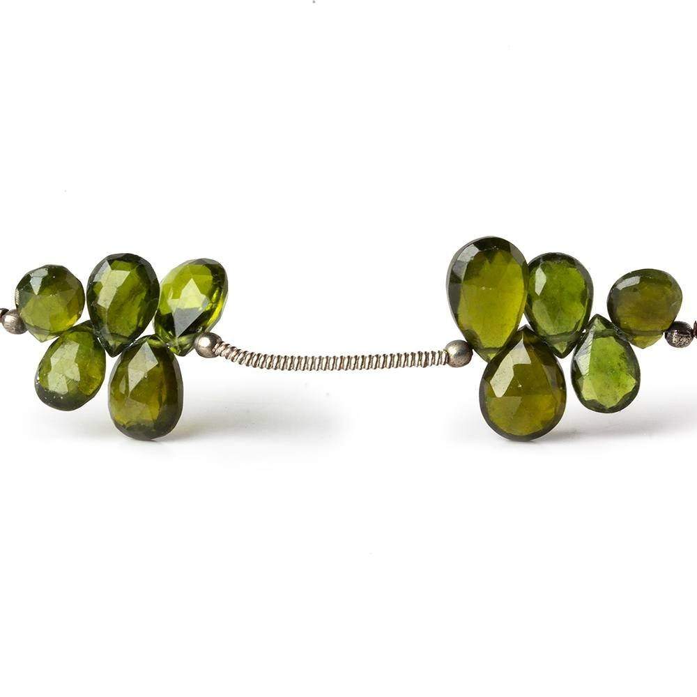 5x4-9x7mm Idocrase Faceted Pears 8 inch 30 beads AA Grade - Beadsofcambay.com
