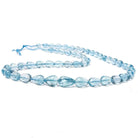 5x4.5-13x8mm Aquamarine straight drill faceted tear drops 18 in. 54 beads AA - Beadsofcambay.com