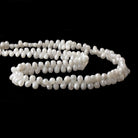 5x4mm - 7x4mm Silverite White Sapphire faceted tear drops 16 inch 183 beads A - Beadsofcambay.com
