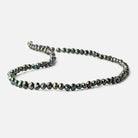 5x4mm Emerald Green Side Drilled Baroque Freshwater Pearls 16 inch 86 Beads - Beadsofcambay.com