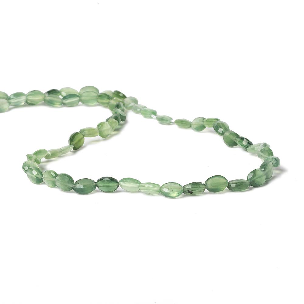 5x4mm Serpentine Faceted Oval Beads 14 inch 65 pcs - Beadsofcambay.com