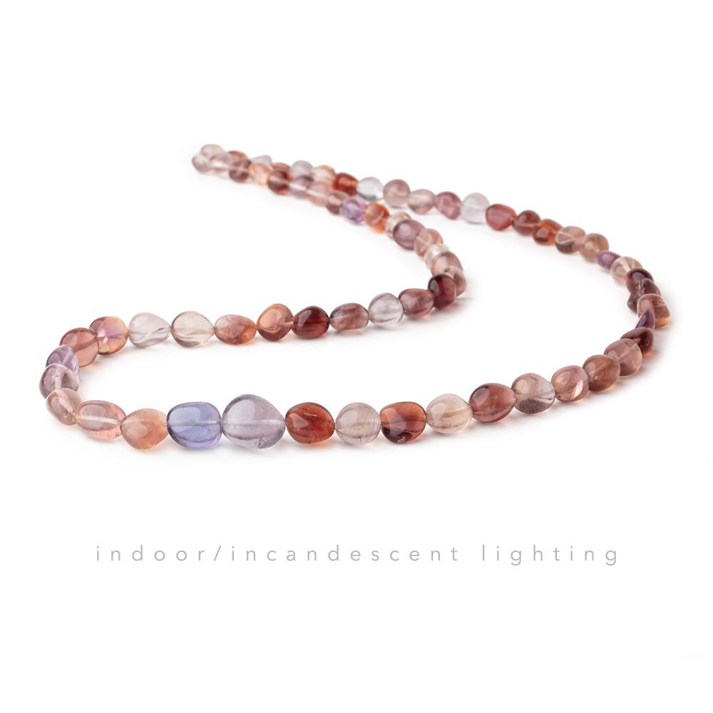 5x5-11x10mm Color Change Fluorite Plain Nugget Beads 18 inch 67 pieces - Beadsofcambay.com