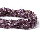 5x5-6x4mm Double Terminated Amethyst natural crystal Beads 15.5 in. 68 pcs - Beadsofcambay.com