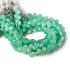 5x5mm Chrysoprase Heart Micro-Briolette Beads 6 inch 54 pieces - Beadsofcambay.com