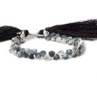 5x5mm Dendritic Opal Heart Micro-Briolette Beads 6 inch 54 pieces - Beadsofcambay.com