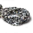 5x5mm Dendritic Opal Heart Micro-Briolette Beads 6 inch 54 pieces - Beadsofcambay.com