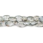 5x6-8x10mm Moss Aquamarine Faceted Fan Beads 8 inch 64 pieces - Beadsofcambay.com