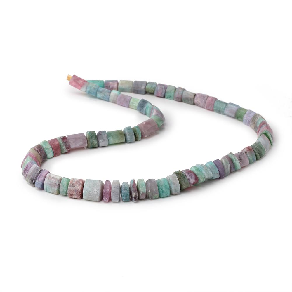 5x6-8x7mm Paraiba Tourmaline Plain Trillion Beads 16.5 inch 72 pieces - Beadsofcambay.com