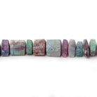 5x6-8x7mm Paraiba Tourmaline Plain Trillion Beads 16.5 inch 72 pieces - Beadsofcambay.com