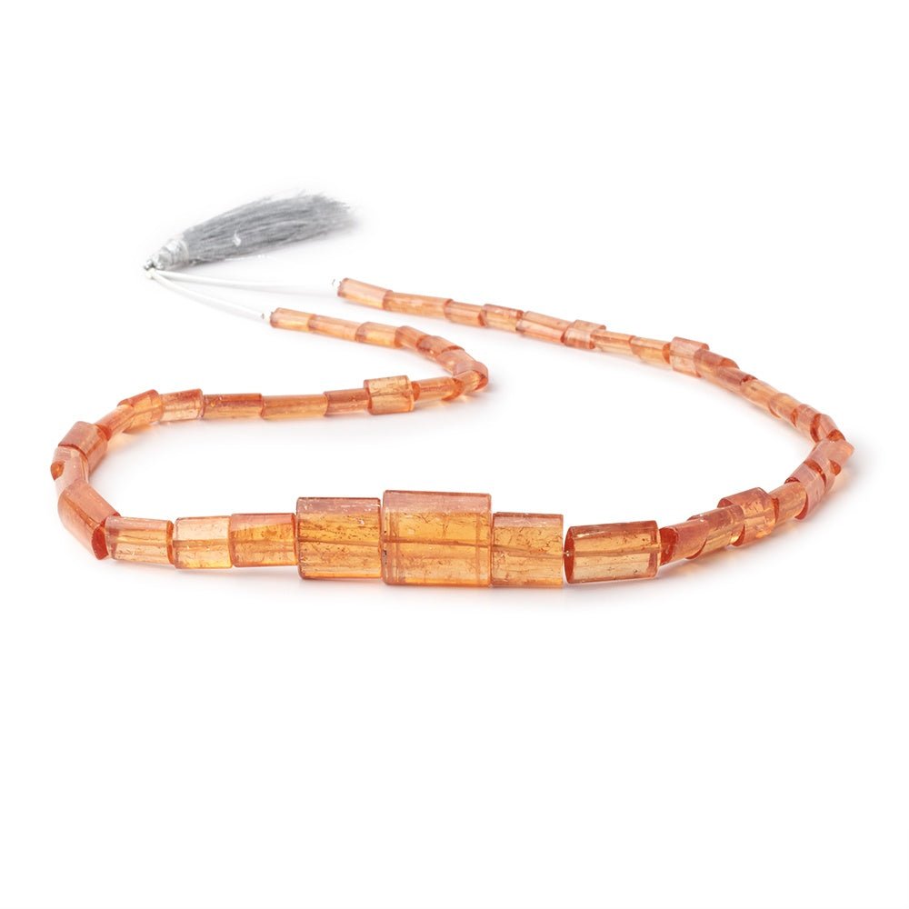 5x7-18x16mm Imperial Topaz Plain Tube Beads 20 inch 49 pieces AAA - Beadsofcambay.com