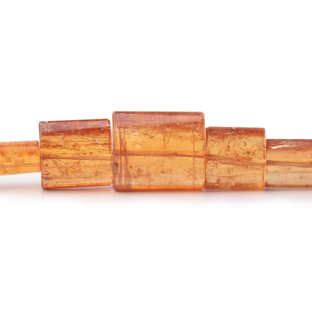 5x7-18x16mm Imperial Topaz Plain Tube Beads 20 inch 49 pieces AAA - Beadsofcambay.com