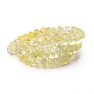 6-10.5mm Lemon Quartz Faceted Rondelles 16 inch 81 Beads AA - Beadsofcambay.com