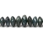 4-11mm Blue Sapphire German Faceted Rondelles 16 inch 142 pieces - Beadsofcambay.com
