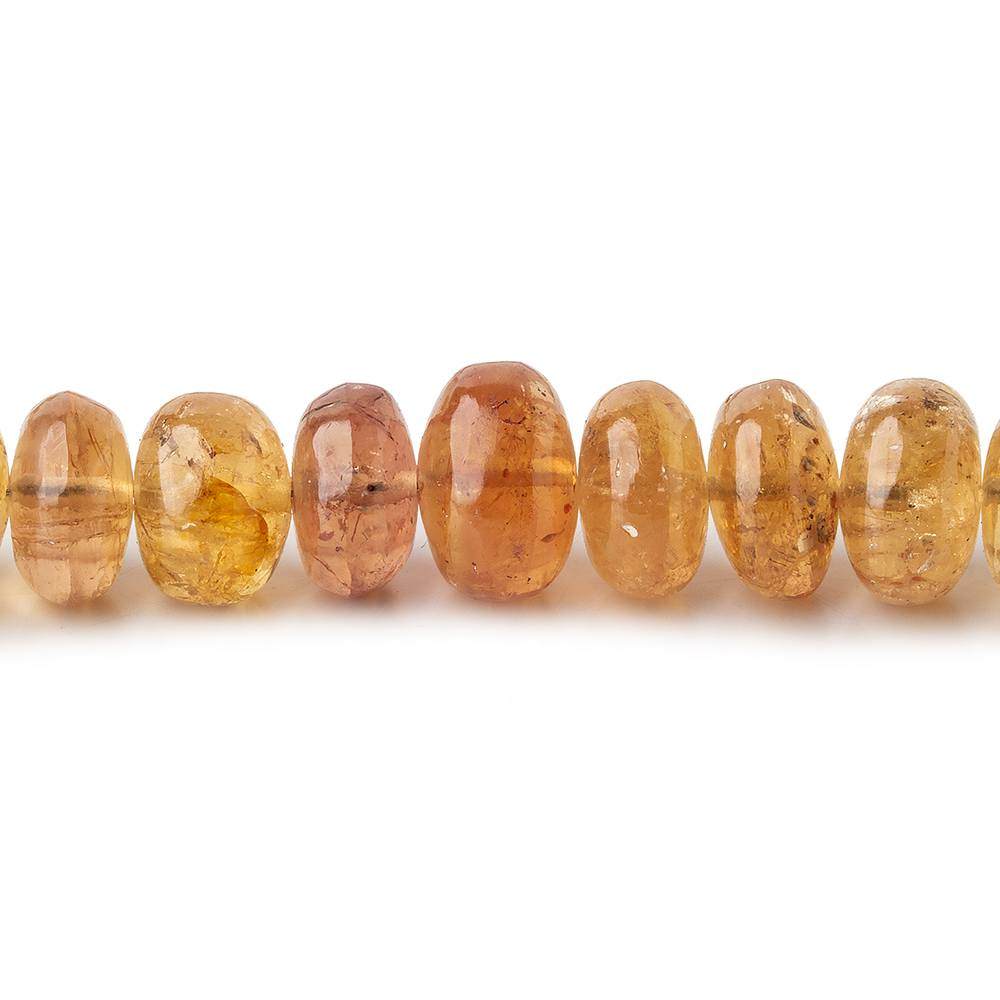 6-10mm Imperial & Precious Topaz plain rondelles 20 inch 112 beads AA - Beadsofcambay.com