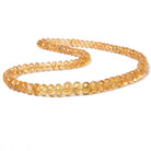 6-10mm Imperial Topaz Faceted Rondelle Beads 16 inch 92 pieces - Beadsofcambay.com