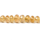 6-10mm Imperial Topaz Faceted Rondelle Beads 16 inch 92 pieces - Beadsofcambay.com