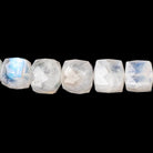 6-10mm Rainbow Moonstone Faceted Cube Beads 16 inch 48 pieces - Beadsofcambay.com