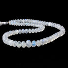 6-10mm Rainbow Moonstone Faceted Rondelle Beads 16 inches 81 beads - Beadsofcambay.com