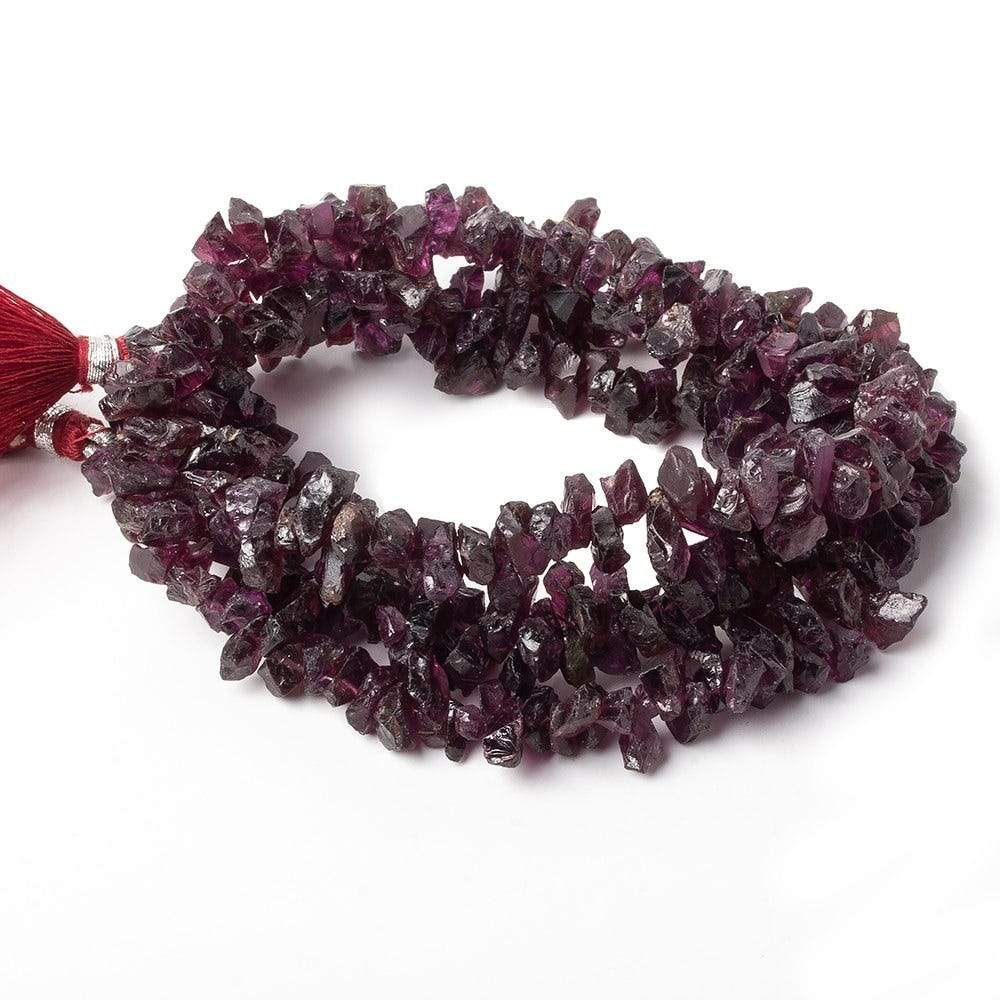 6-10mm Rhodolite Garnet Beads Natural Crystal 15 inch 167 pieces - Beadsofcambay.com