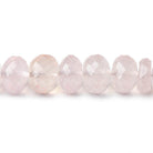 6-10mm Rose Quartz faceted rondelle beads 16 inch 89 pieces AA - Beadsofcambay.com
