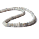 6-11mm Australia Opal plain rondelle beads 18 inch 130 A grade - Beadsofcambay.com