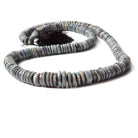 6-11mm Blue Gray Australian Opal Heshi Beads 20 inch 225 pieces A - Beadsofcambay.com