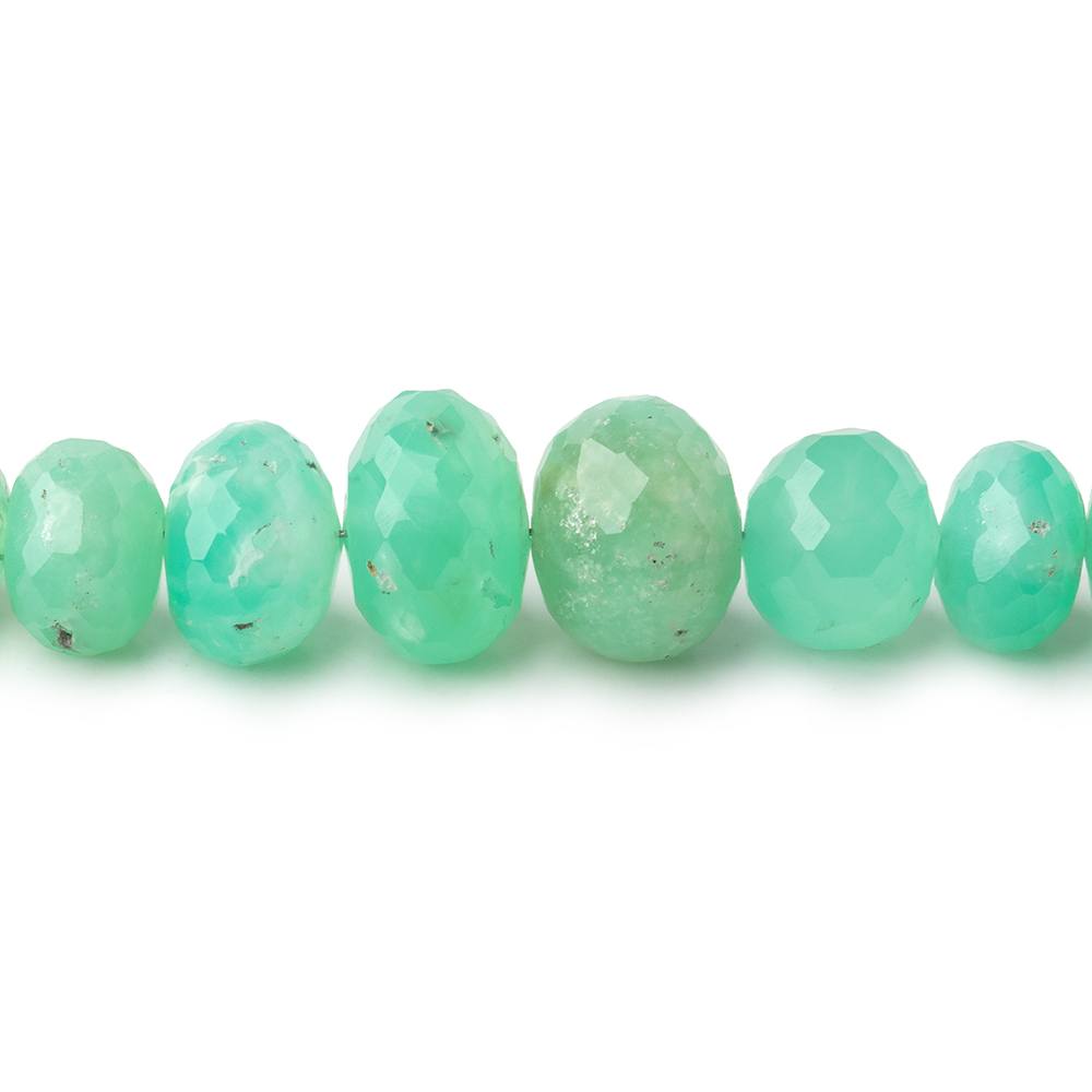 6-11mm Chrysoprase Faceted Rondelle Beads 14 inch 70 pieces AA - Beadsofcambay.com