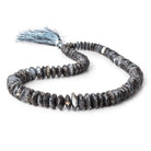 6-11mm Dendritic Opal German Faceted Rondelles 16 inch 100 Beads AA - Beadsofcambay.com