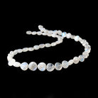 6-12mm Rainbow Moonstone Plain Heart Beads 18 inch 50 pieces AA - Beadsofcambay.com