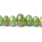 6-12mm Tsavorite Garnet Plain Rondelle Beads 18 inch 99 pieces AA - Beadsofcambay.com
