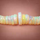 6-13.5mm Ethiopian Opal Faceted Heshi Beads 16 inch 182 pieces AAA - Beadsofcambay.com