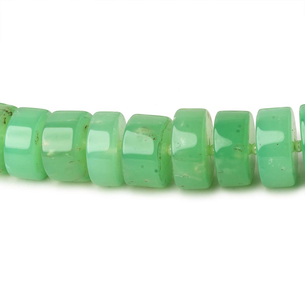 6-13mm Chrysoprase Plain Hishi beads 16 inch 68 pieces AA - Beadsofcambay.com