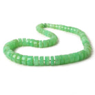 6-13mm Chrysoprase Plain Hishi beads 16 inch 68 pieces AA - Beadsofcambay.com