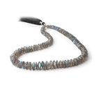 6-13mm Labradorite German Faceted Rondelle Beads 16 inch 103 pieces - Beadsofcambay.com