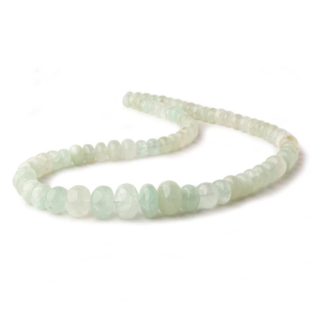 6-14.5mm Emerald plain rondelle beads 18 inch 78 pieces - Beadsofcambay.com