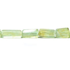 6-14mm Multi-tonal Prehnite Straight Drill Tube 17 inch 34 pieces - Beadsofcambay.com