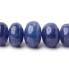 6-14mm Tanzanite Plain Rondelle Beads 18 inch 75 pieces AA - Beadsofcambay.com