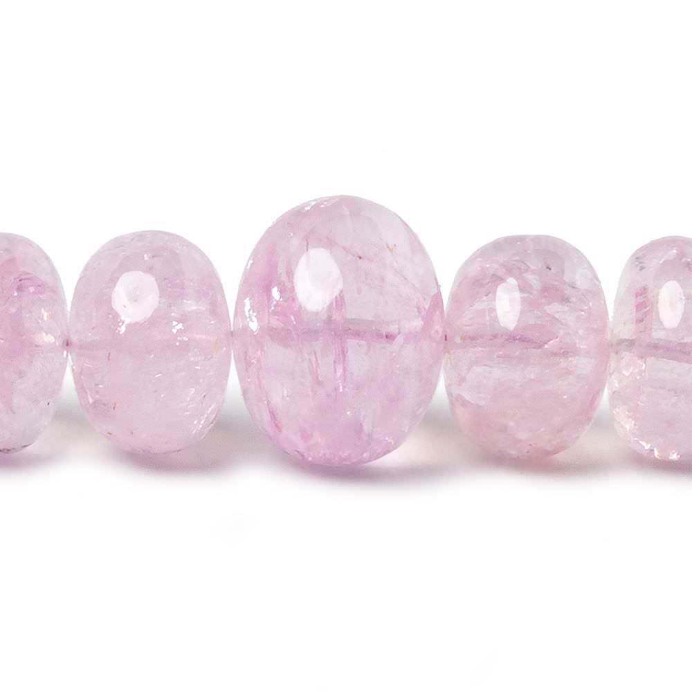 6-16mm Morganite Beads Plain Rondelle, AAA Grade 19 inch 84 pieces - Beadsofcambay.com