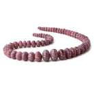 6-17mm Ruby hand carved Melon rondelles 16 inch 63 beads AA - Beadsofcambay.com