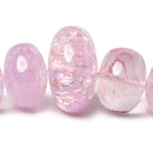 6-21mm Morganite unfaceted rondelle beads 19 inch 79 pieces AAA - Beadsofcambay.com