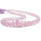 6-21mm Morganite unfaceted rondelle beads 19 inch 79 pieces AAA - Beadsofcambay.com