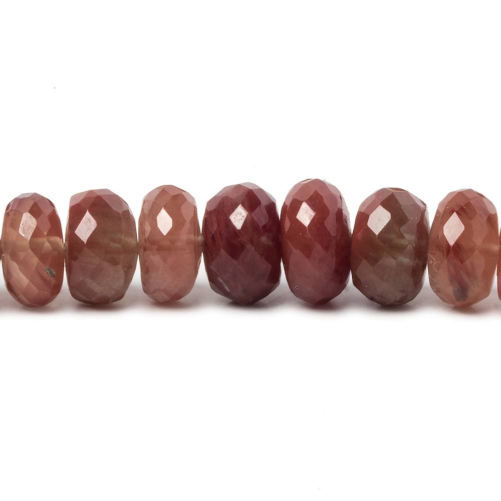6-6.5mm Andesine Faceted Rondelle Beads 18 inch 118 pieces - Beadsofcambay.com