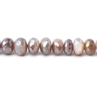 6-6.5mm Mystic Multi Color Moonstone faceted rondelles 8 inch 45 beads A - Beadsofcambay.com