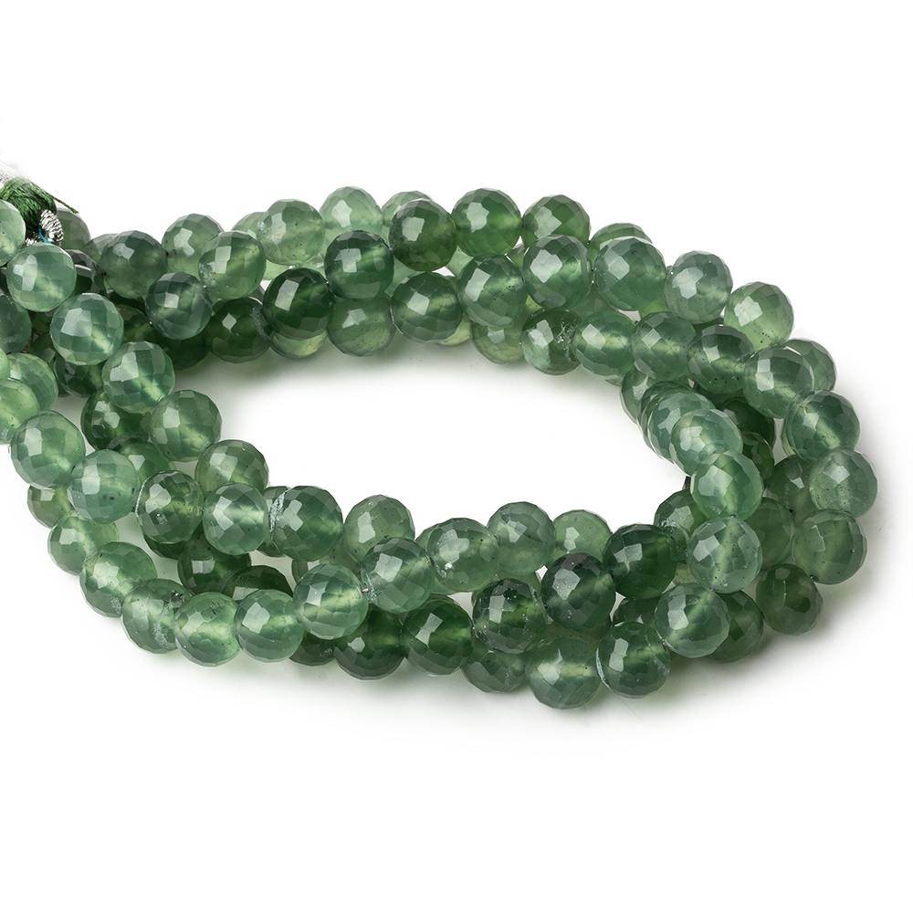 6-6.5mm Serpentine Faceted Round Beads AA Grade 8 inch 30 pieces - Beadsofcambay.com